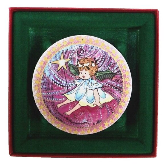 Anna Perenna Other - ANNA-PERENNA Blessed Angel 3.25" handing porcelain disc, numbered B3442/5000